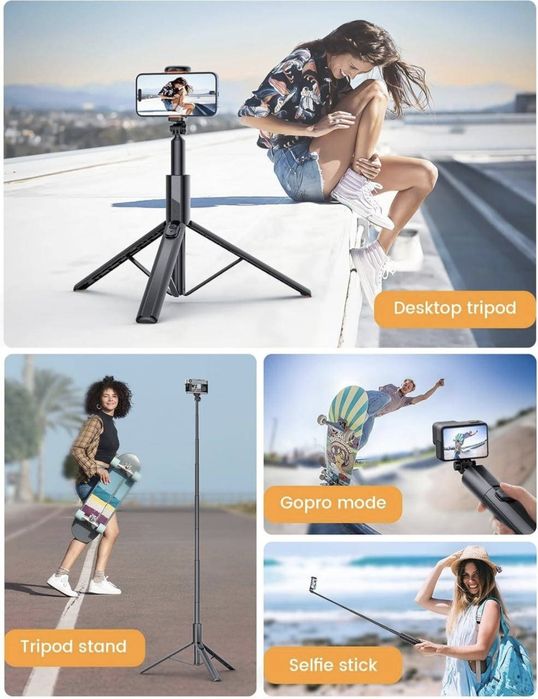 ANXRE 71"/180 см штатив для телефону, монопод, висувна селфі-палиця NT