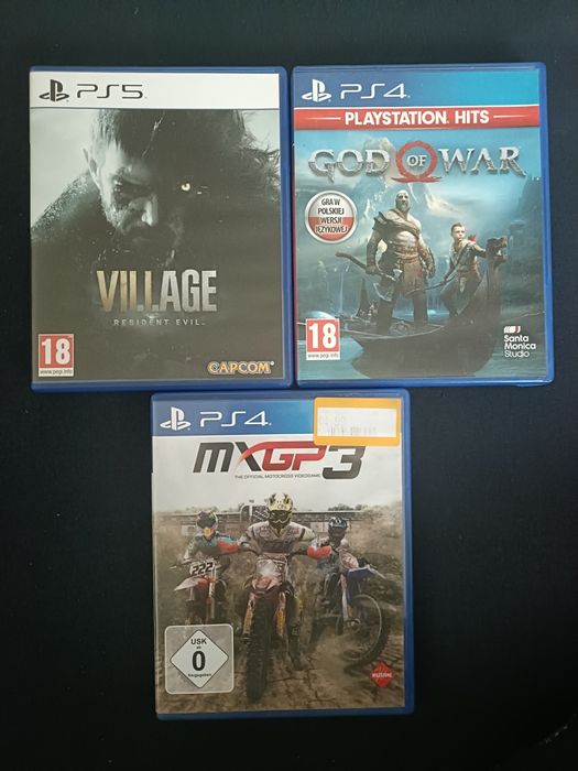 God of War Resident Evil Village MXGP3  ps4 ps5