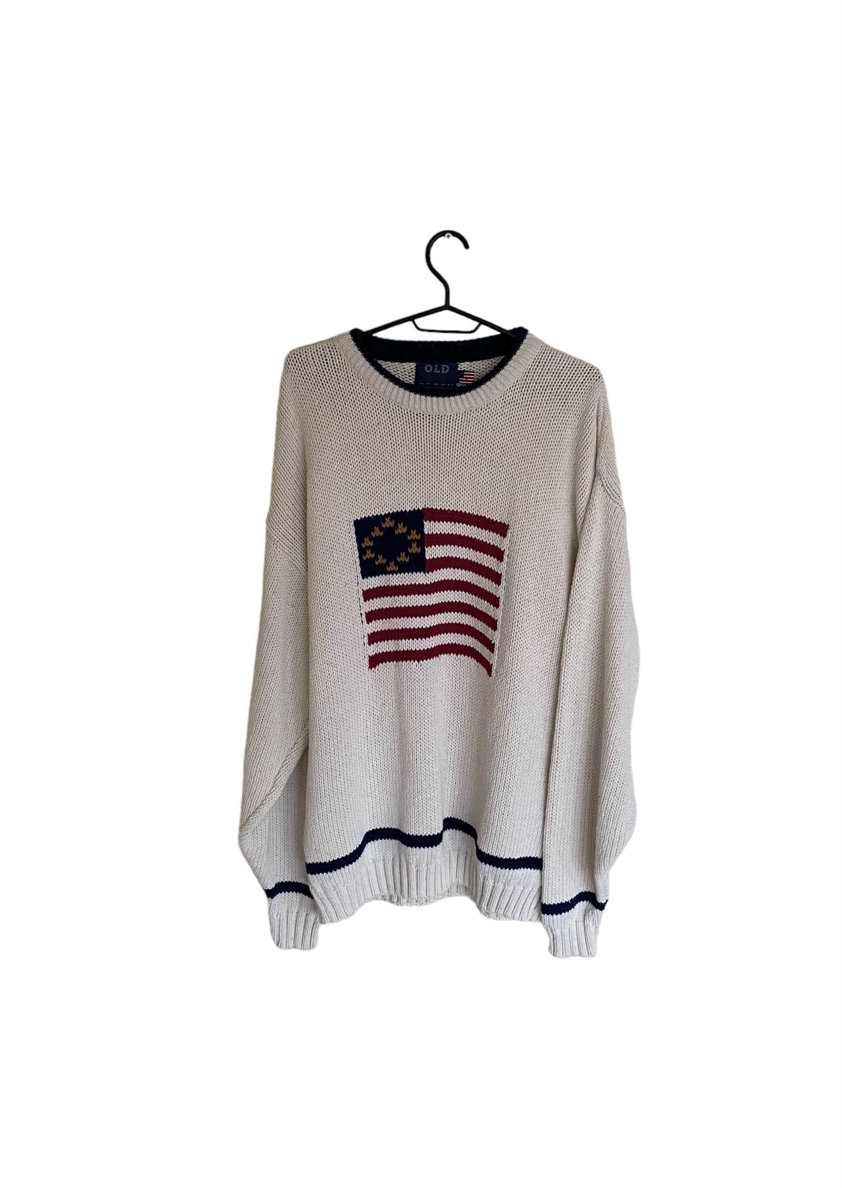 Vintage sweter made in USA, rozmiar L, stan bardzo dobry