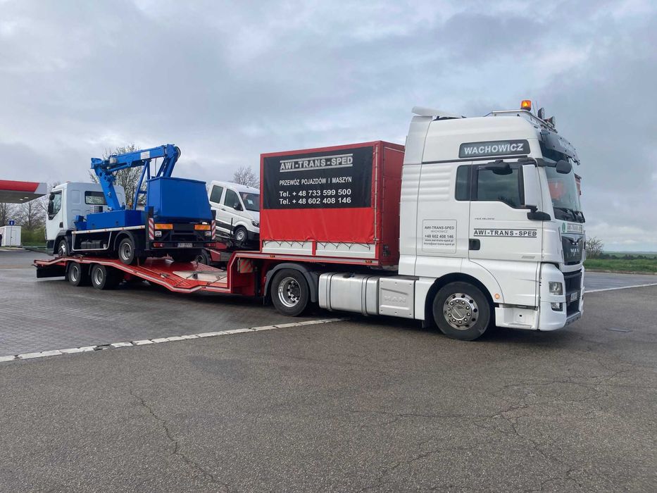 Transport ciągników siodłowych, Holowanie TIR