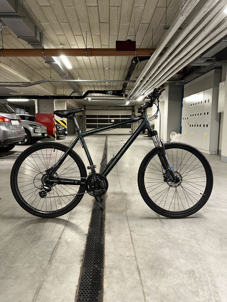 Rower crossowy Lazaro Elitary V1 ciemnozielony