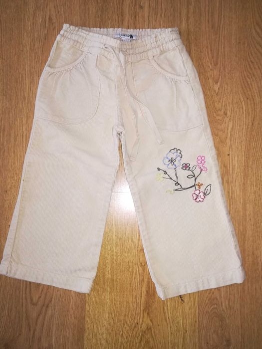 Calças com bordado menina - 1 ano - Zara