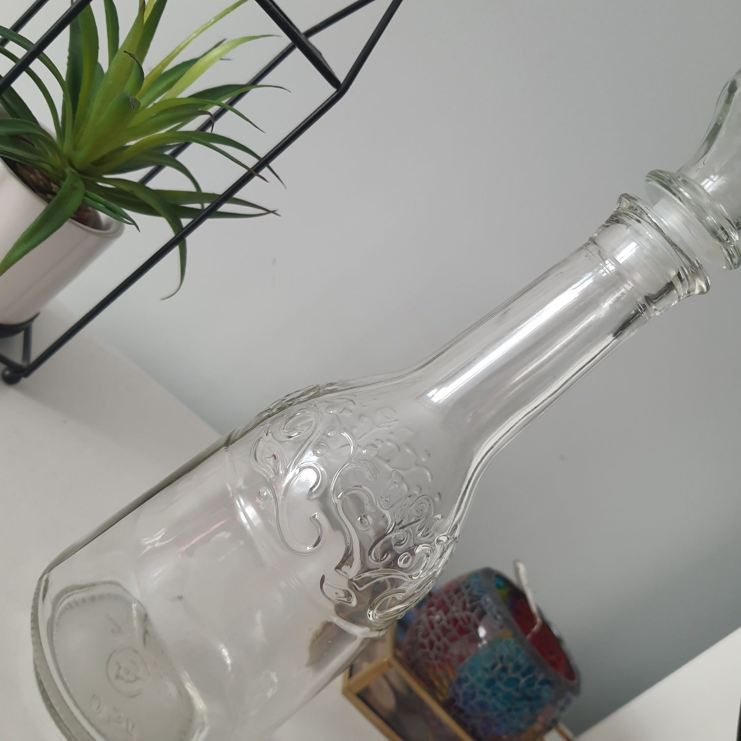 Karafka szklana butelka 0.5 litra NOWA