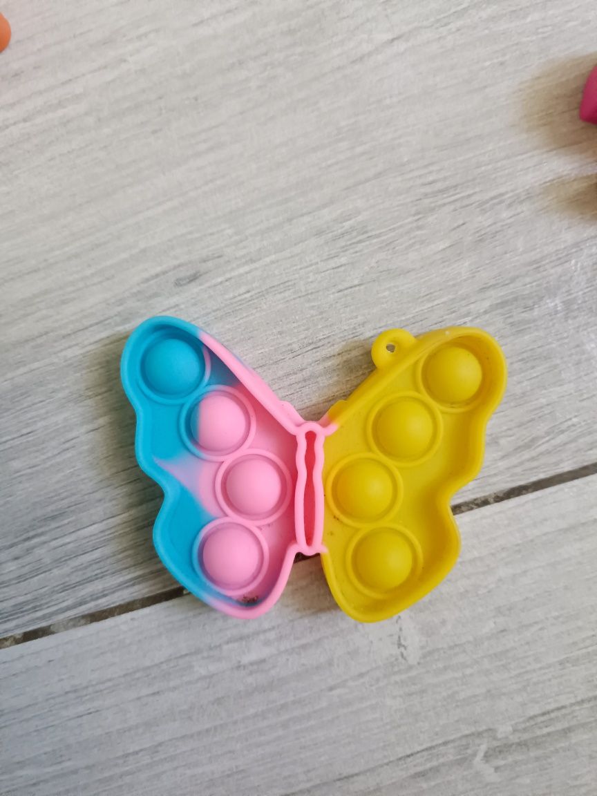 Zestaw Pop It 5 sztuk Motylek T-Rex zestaw dinozaury