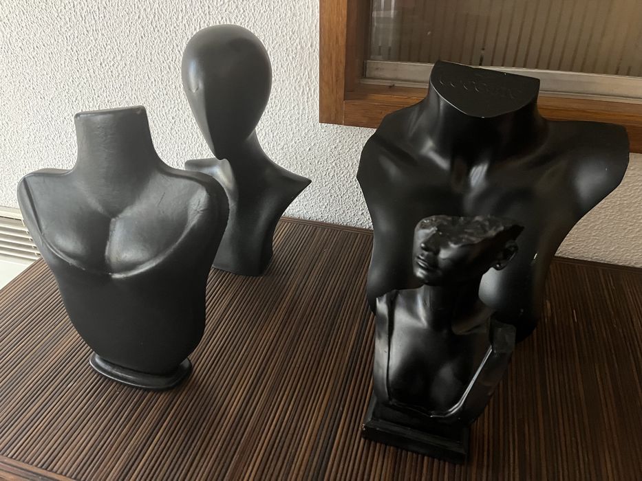 Bustos expositores conjunto de 4 unidades