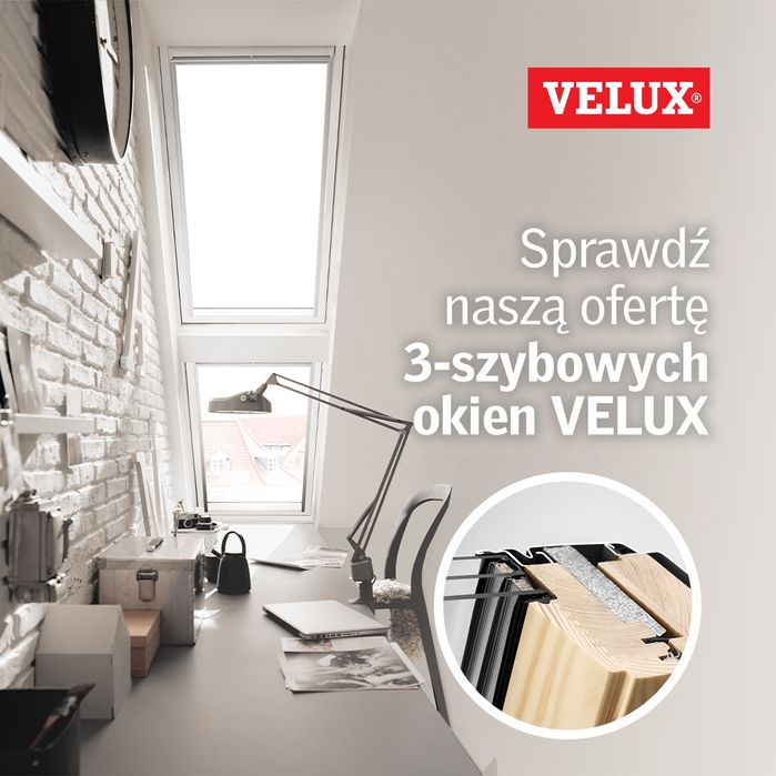 Okno dachowe z montażem