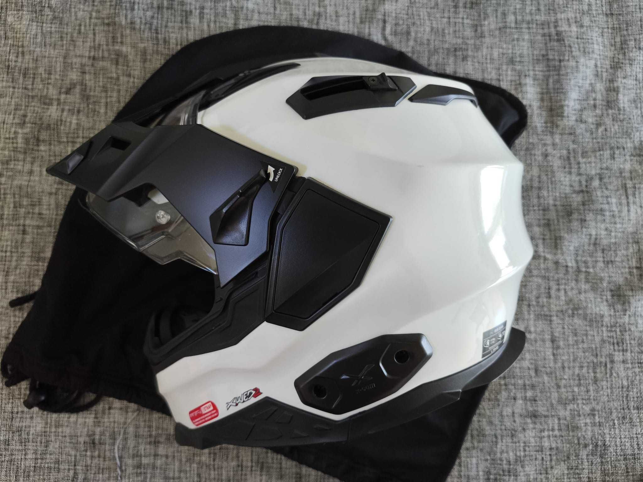 capacete mota Nexx Wed 2 branco tamanho L, optimo estado