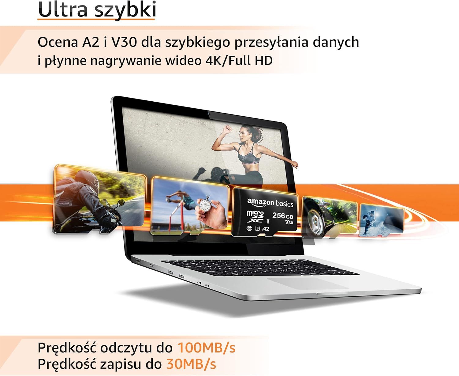 Karta microSD Amazonbasics LSMICRO256GU3 256 GB