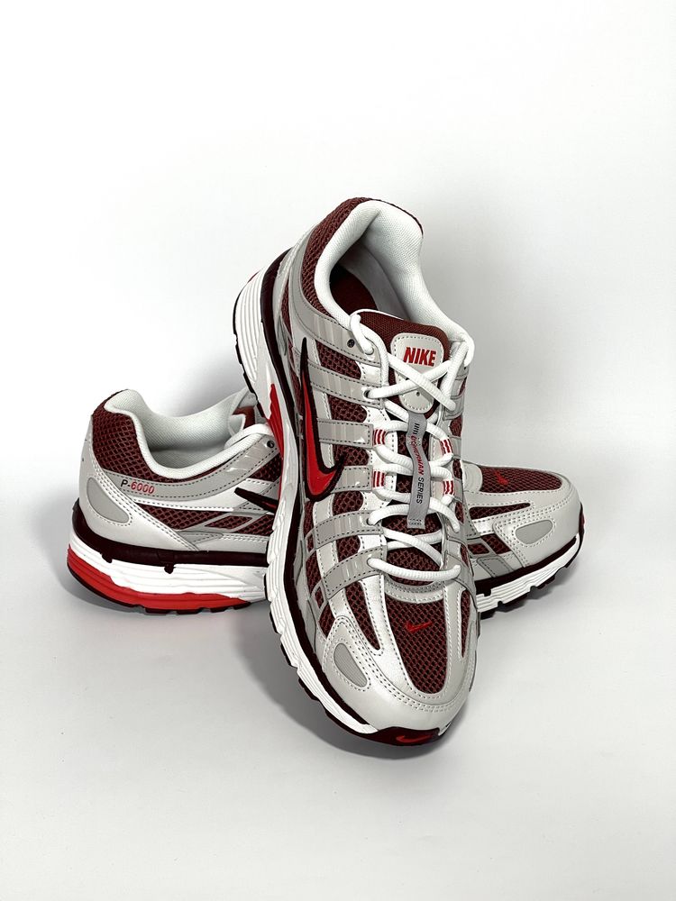 Оригінал Кросівки Nike  P-6000 HJ9598 оригинал найк 44 сірі червоні
