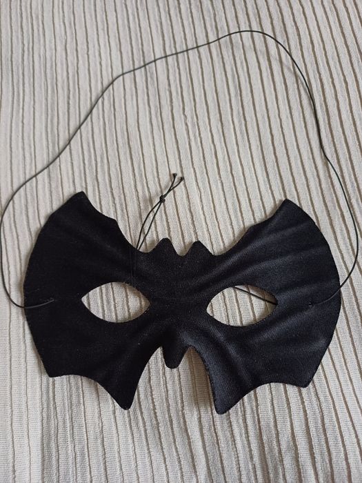 Karnawał czarna elegancka maska 3d