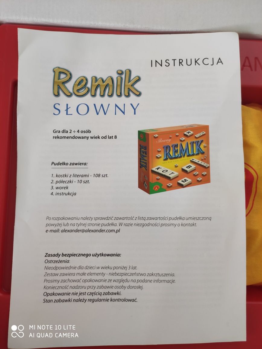 Remik słowny. Gra dla całej rodziny. Alexander