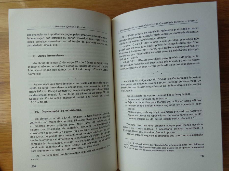 Livro - A determinação de matéria colectável