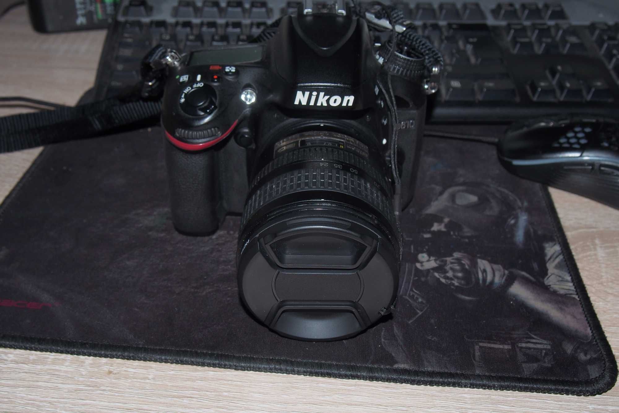 D610 Pełna klatka Nikon Super stan + szkiełka: 24-85 G ED, 50/1.8D