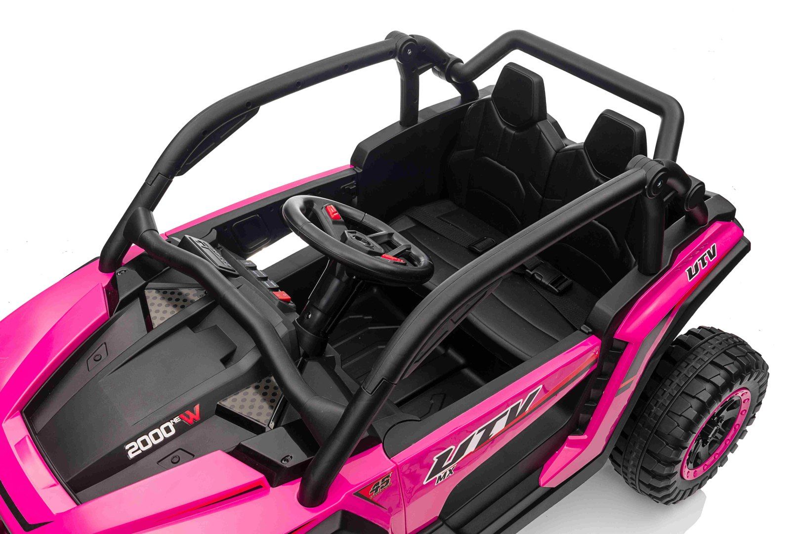24v 4x50W MAx 50KG +Pilot Auto na akumulator Buggy Różowy