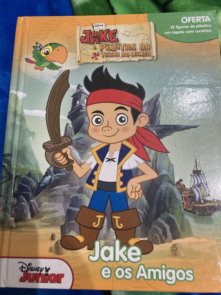 Livro com figuras jake da terra do nunca
