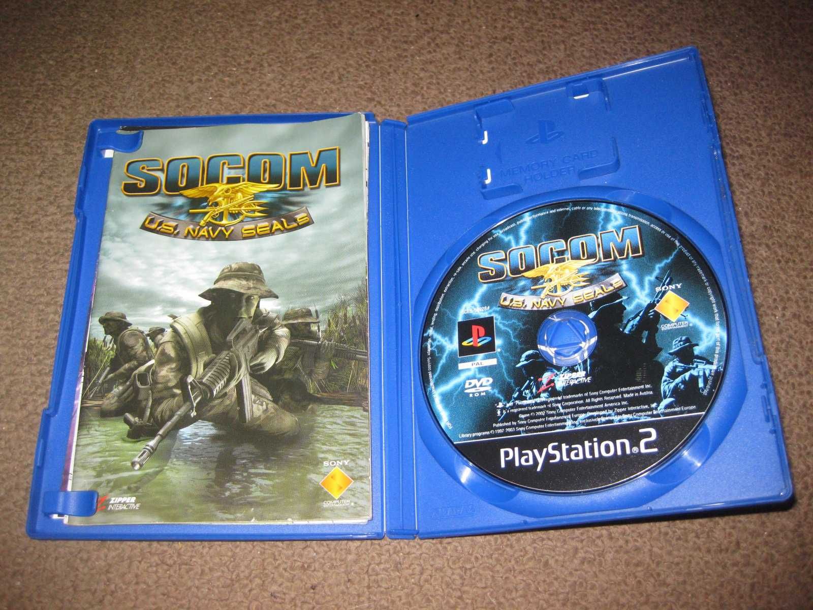 Jogo "Socom: U.S. Navy Seals" para PS2/Completo!