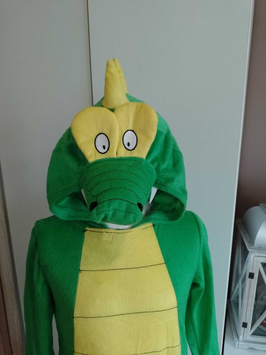 Strój karnawałowy SMOKA DINOZAURA KROKODYLA kostium 104/116 (119)