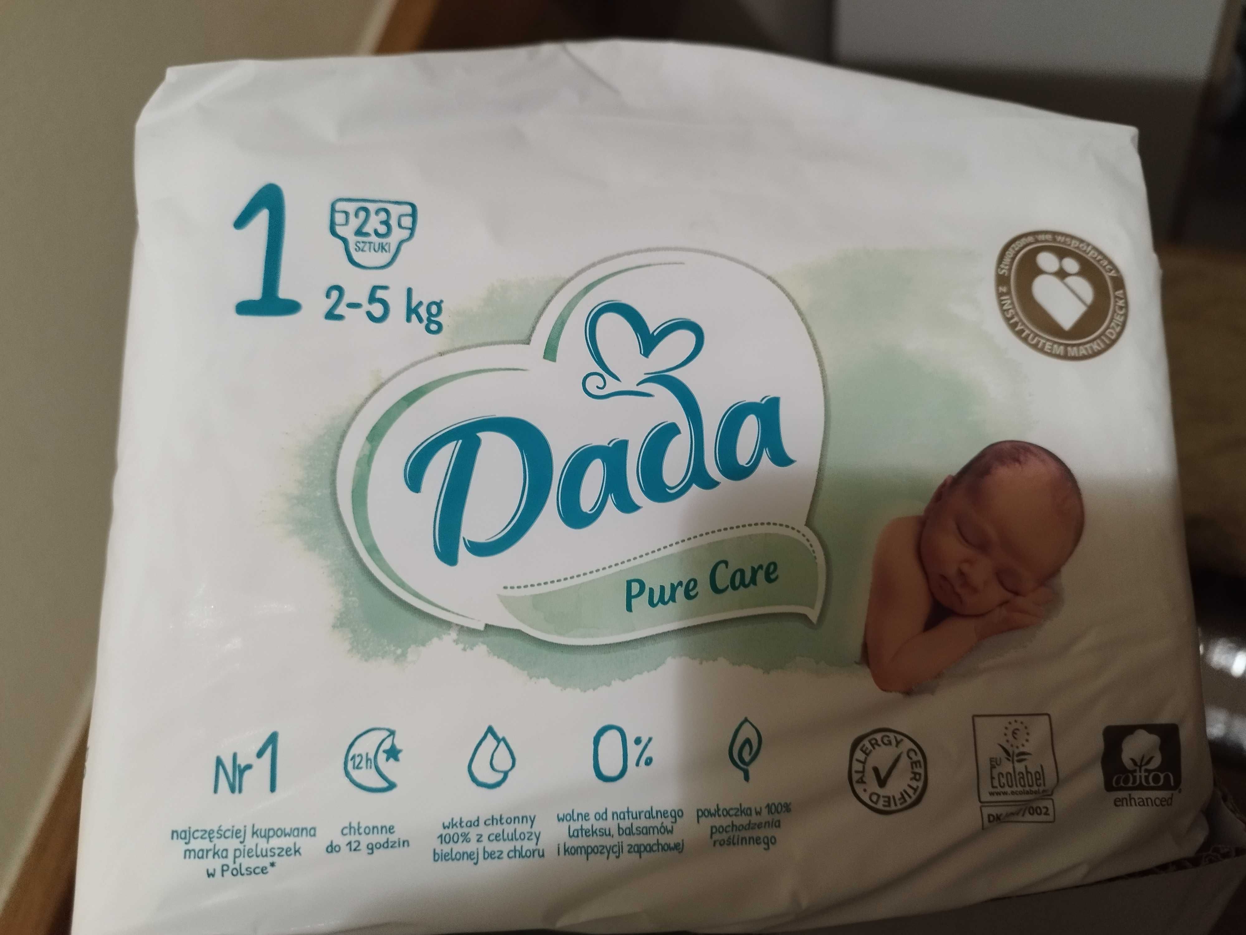 Pampersy Dada jedynki, dla noworodków , niemowląt ,  cały karton