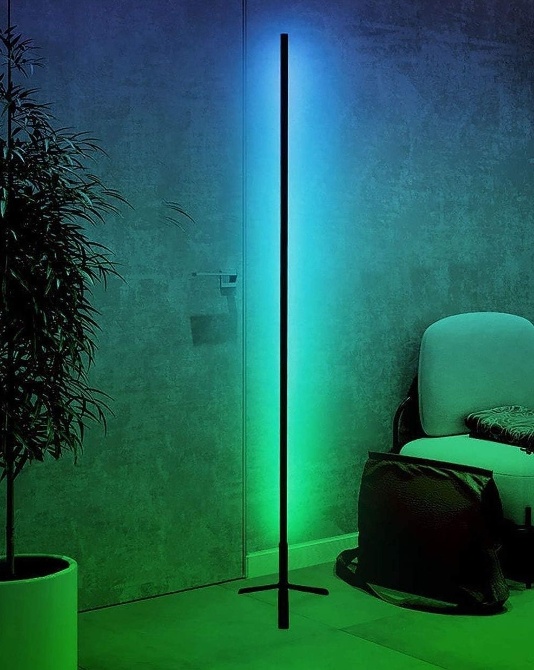 Wielobarwna lampa podłogowa led RGB Bedee
