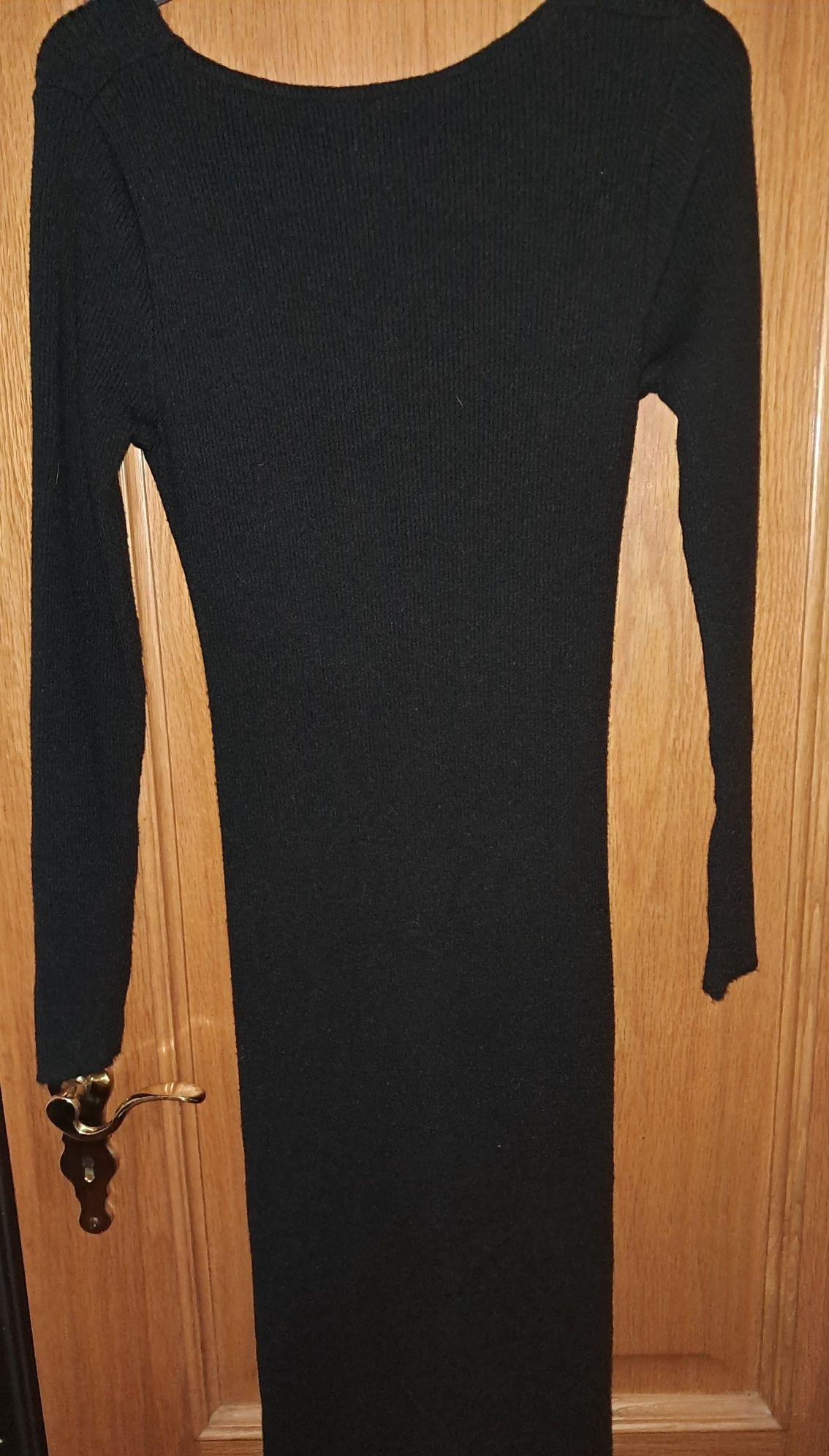 Vestido de malha,  traçado. Tamanho 34 com elasticidade.