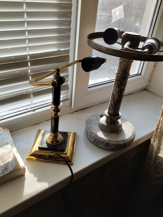 Настольная лампа мрамор