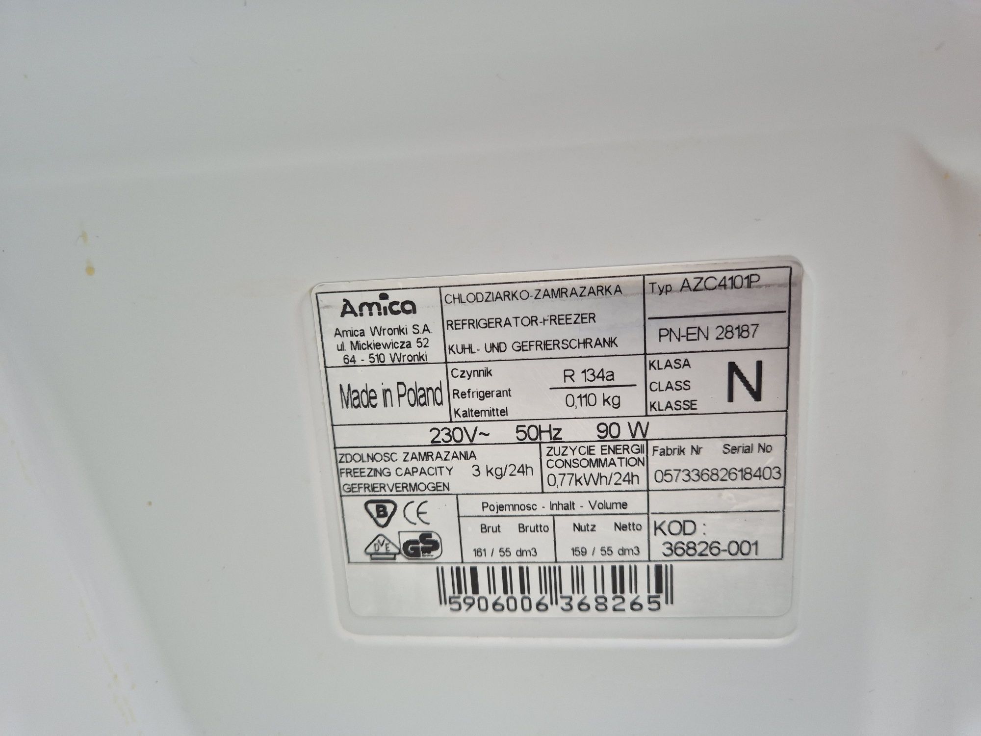 Lodówka Amica Fresh Line Plus