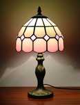 Lampa Stołowa W Stylu Tiffany Oświetlenie W Stylu Art Deco z Witrażem