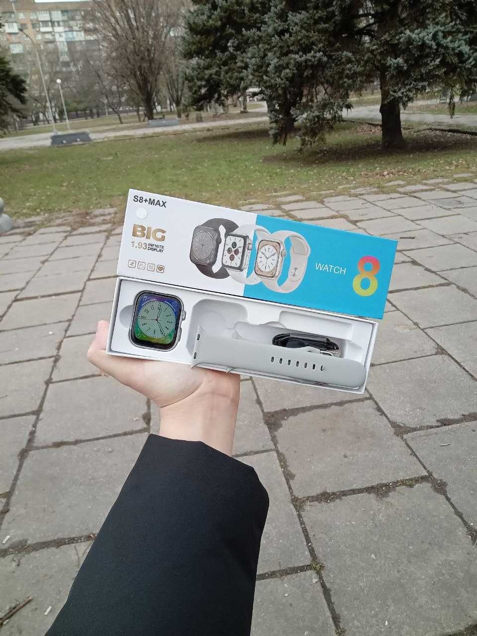 Смарт часы big s8+max Smart Watch + ремешок