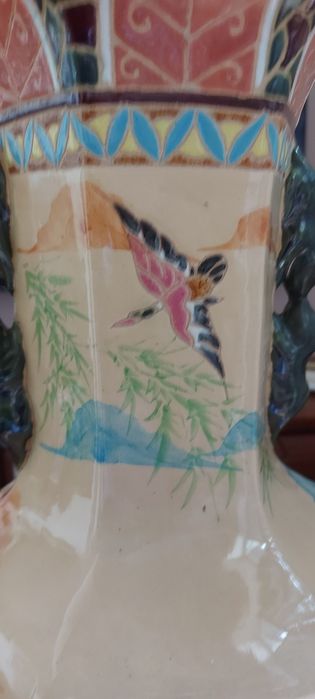 Chiński ceramiczny duży wazon