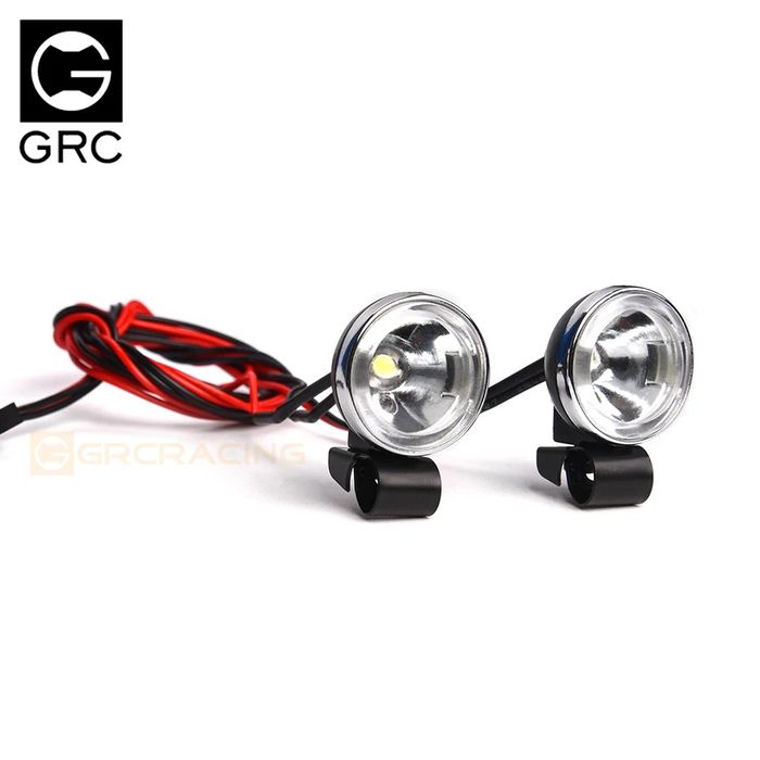 Oświetlenie LED do modelu rc 2 reflektory 20mm z uchwytem na rurkę TRX