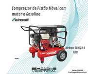Compressor de Pistão Móvel com motor a Gasolina JR19