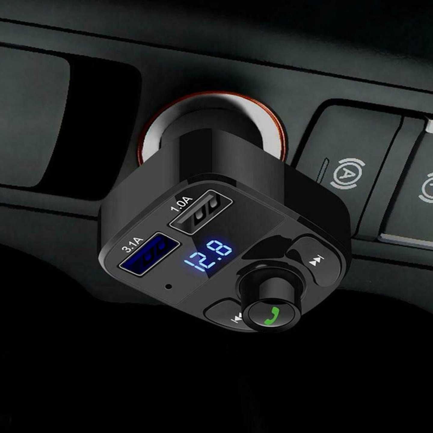 Ładowarka szybka 2xUSB 12V-24V i Transmiter audio Mp3 bluetooth