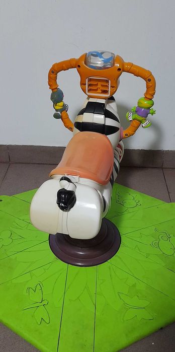 Zebra ginástica "saltitão"com luzes e música BARATO(brinquedo criança)