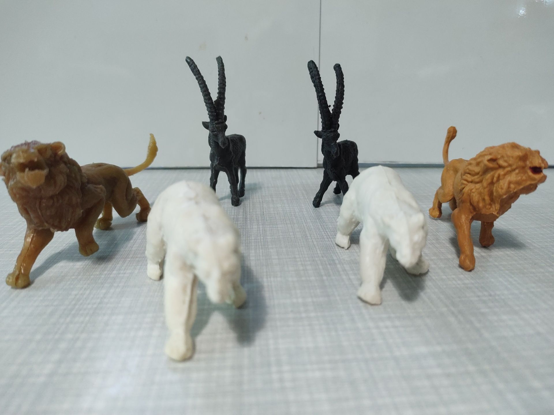 Figurki zwierząt PRL, vintage, retro, zoo 6 sztuk