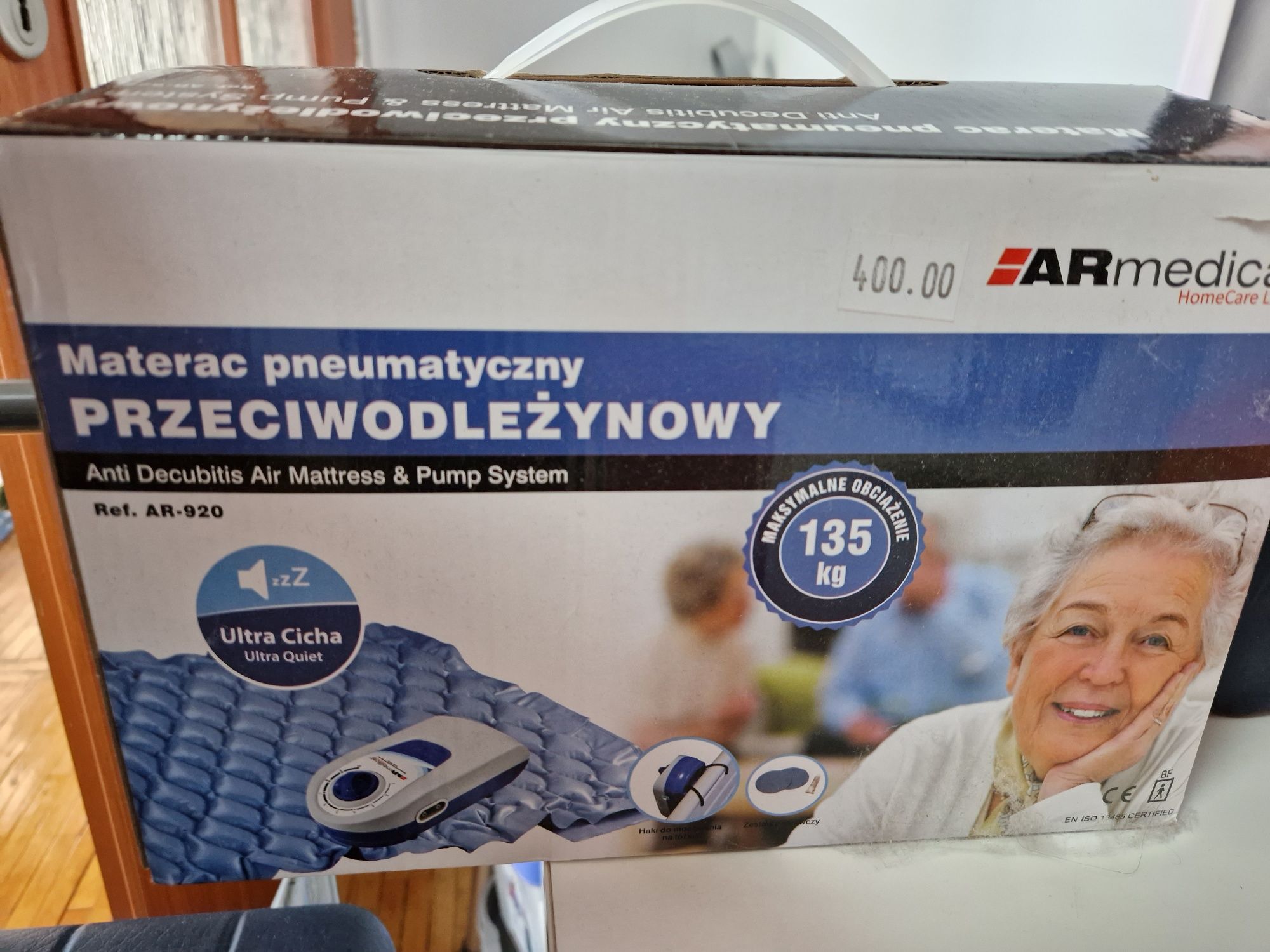 Materac pneumatyczny przeciwodleżynowy ARmedica AR-920
Materac pneumat