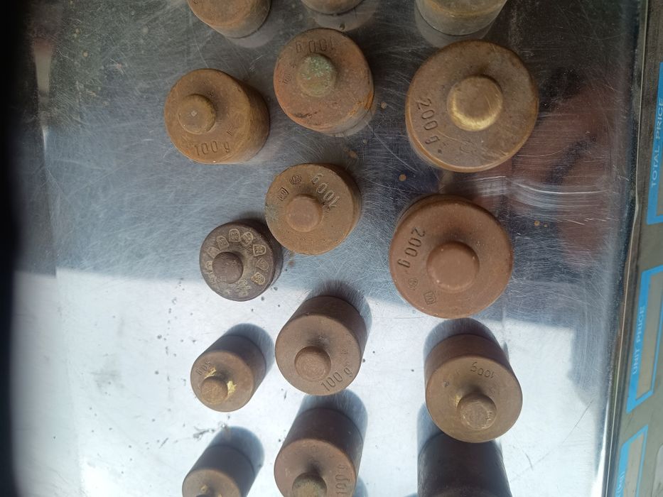 Odważniki mosiężne