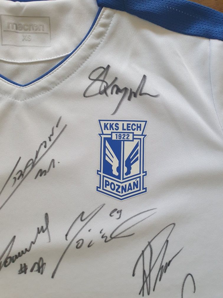 Koszulka LECH Poznan + autografy 2018/19