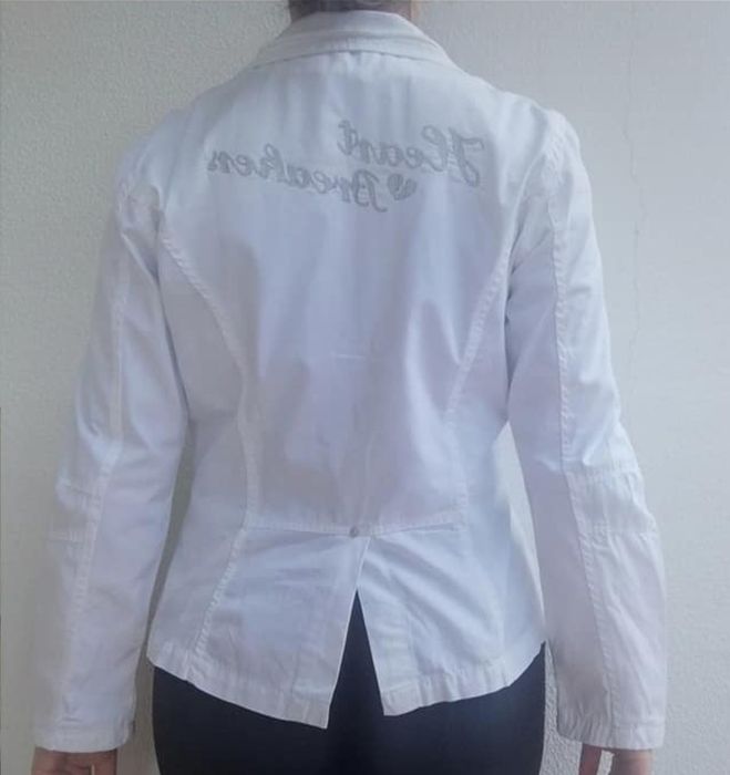 Casaco branco casual