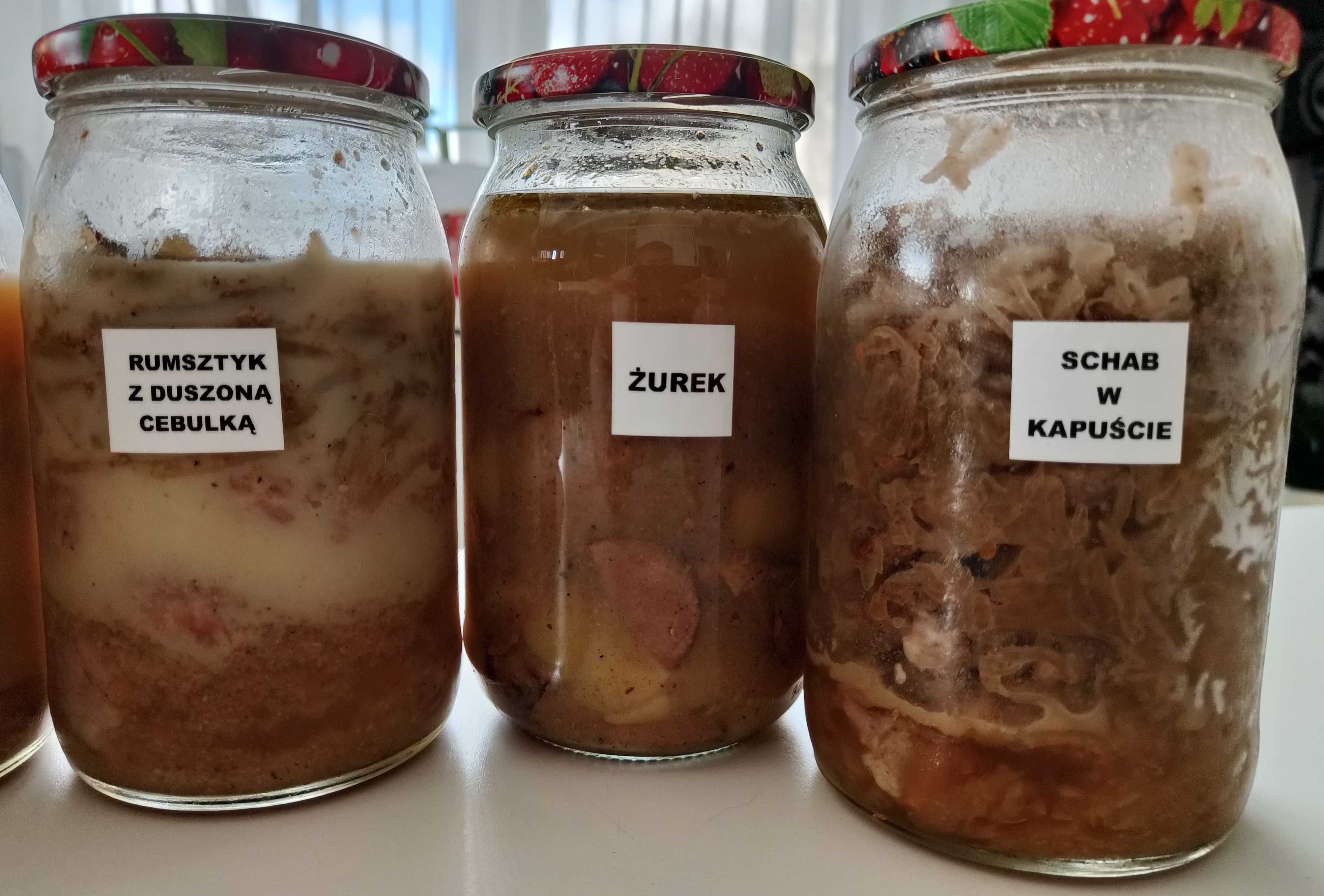 Nowe obiady domowe w wekowanych słoikach 0,9 l 10 szt. z wysyłką