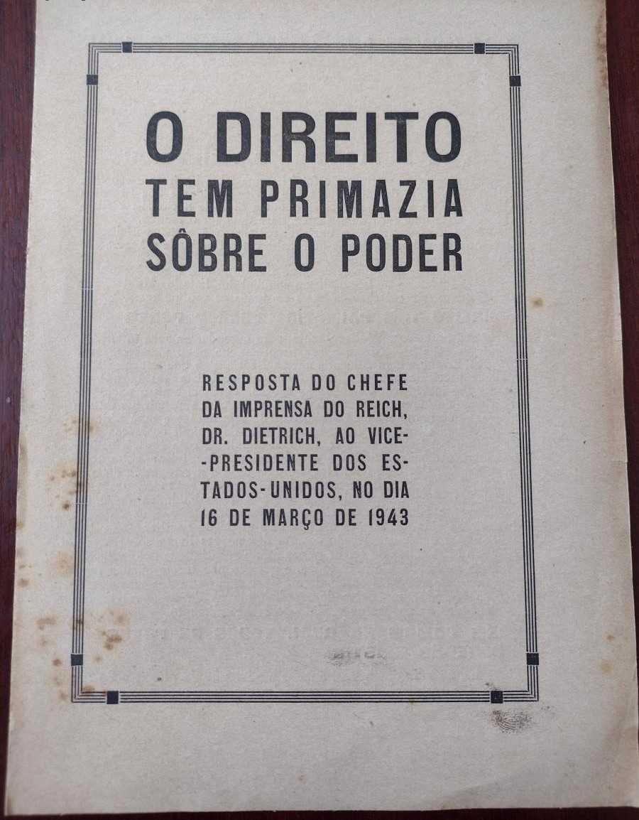 O Direito tem primazia sobre o Poder "Reich"