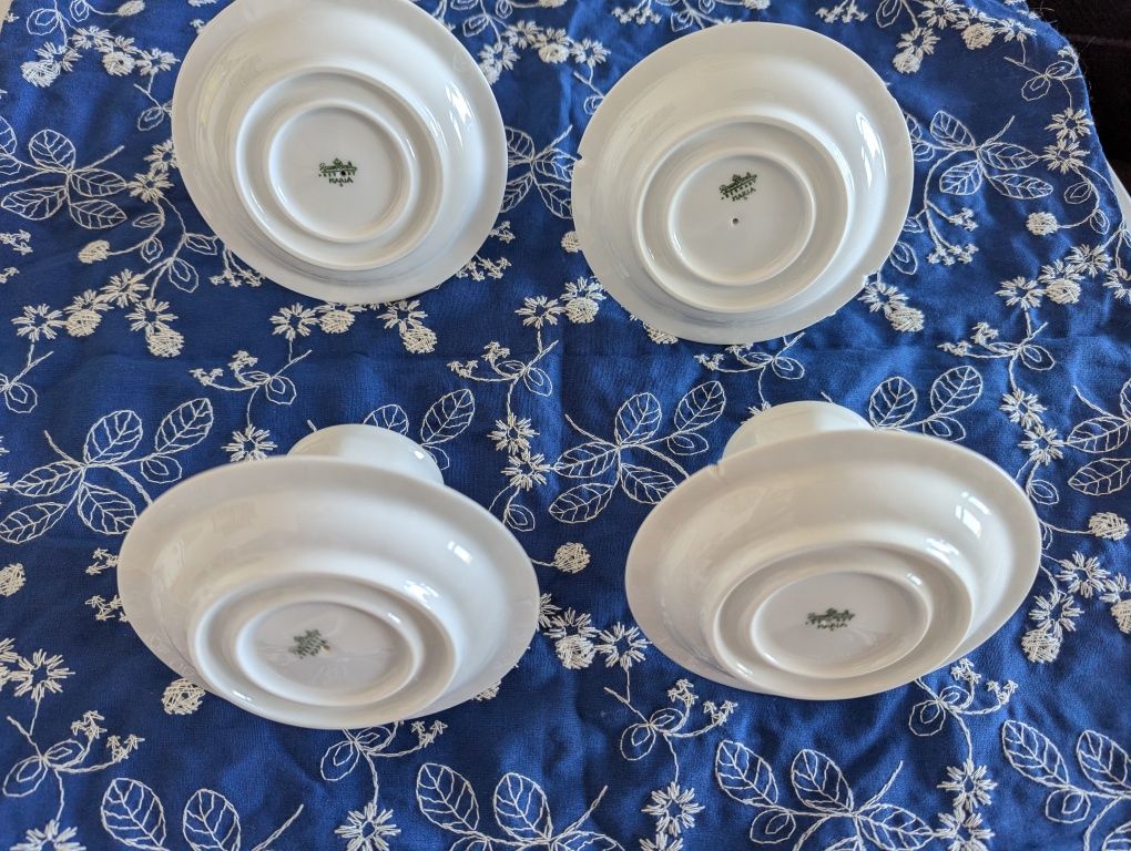 Rosenthal Maria Biała Kieliszek do Jajka z Podstawką x4