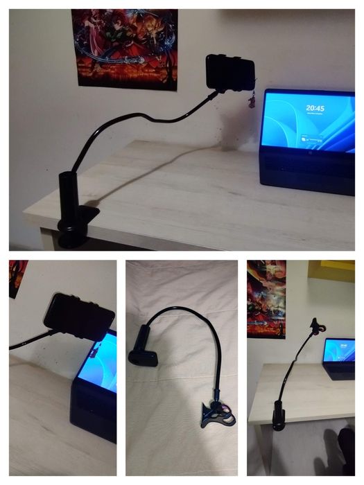 Suporte Flexível de Telemóvel com Braço Articulado – Novo (Sem Caixa)