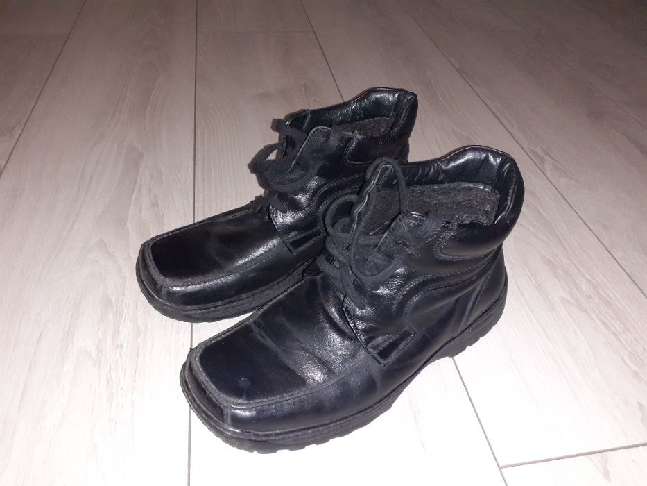 Buty zimowe męskie ze skóry roz 41