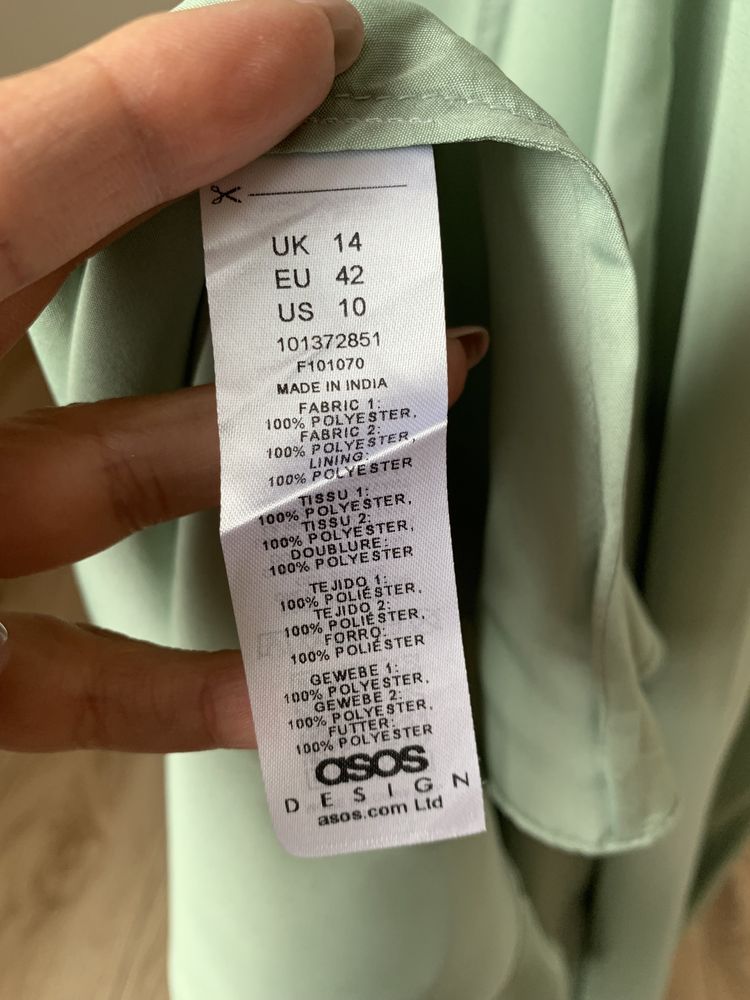 Nowa sukienka z perełkami asos rozmiar 42 wesele ślub druhna