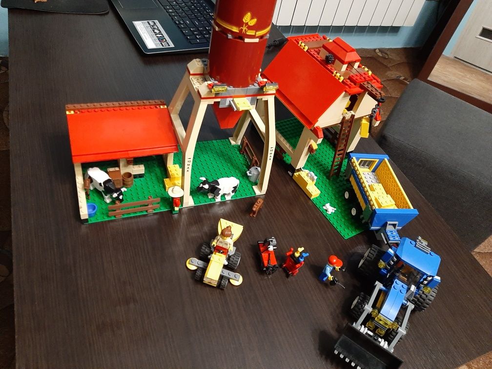 Lego 7637 farma traktor krowy