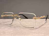 CARTIER nowe męskie zlote okulary zerówki oprawki nowe
