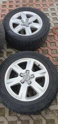 Alufelgi Q7 5x130 18' opony zima 255/55 XL Audi