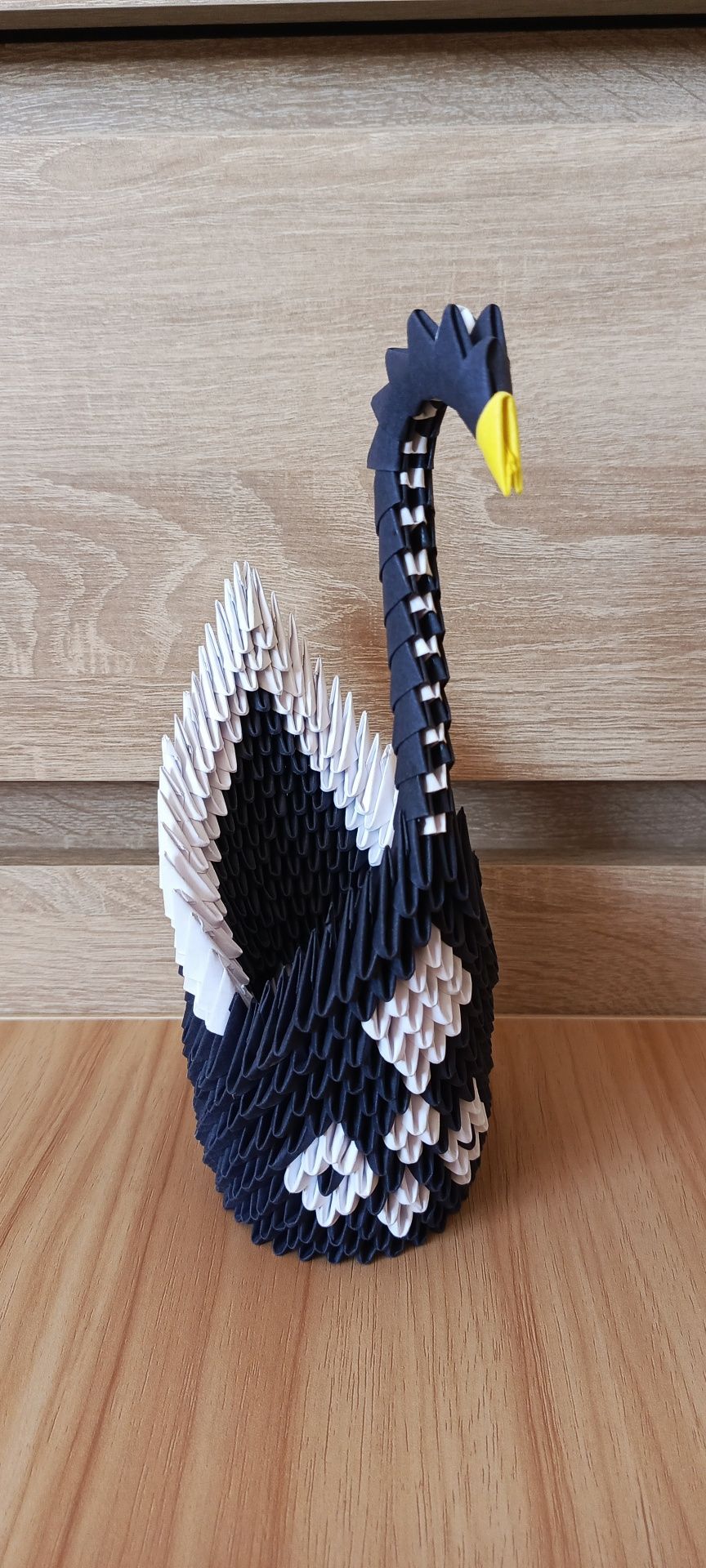 Łabędzie origami modułowe różne wzory