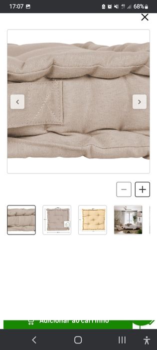 Almofada sofá  tanto da enterior e extrior