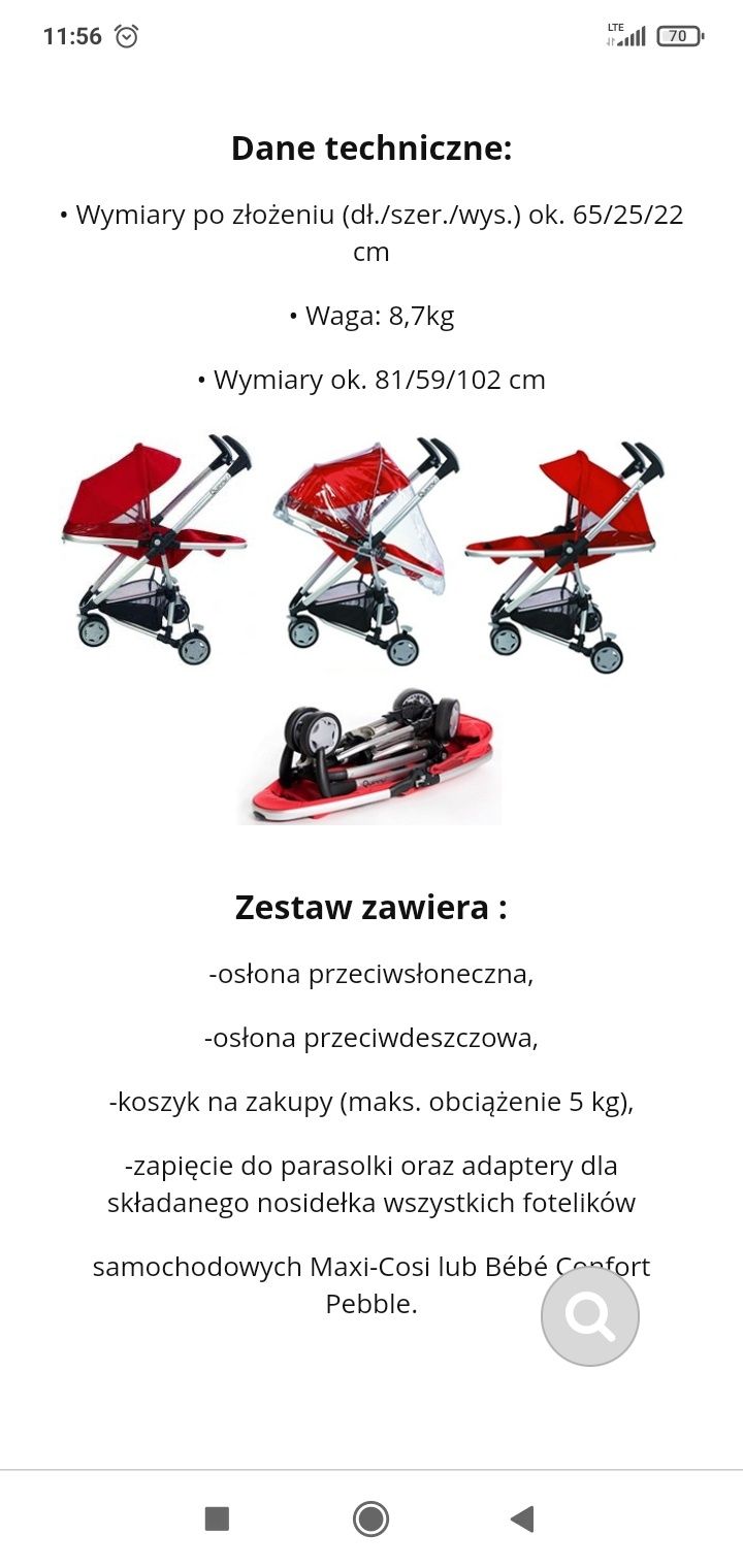 Wózek spacerowy Quinny Zapp Xtra